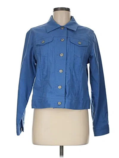 Pre-owned Lands' End Denim Jacket In Blue