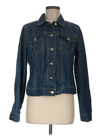 Pre-owned Lands' End Denim Jacket In Blue