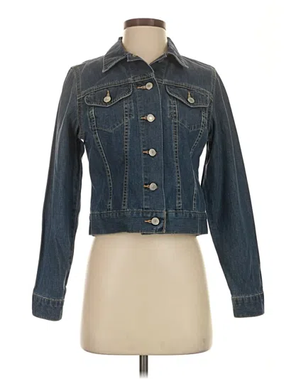 Lands' End Denim Jacket In Blue