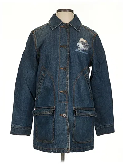 Pre-owned Lands' End Denim Jacket In Blue