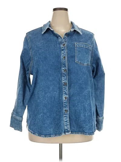 Pre-owned Lands' End Denim Jacket In Blue