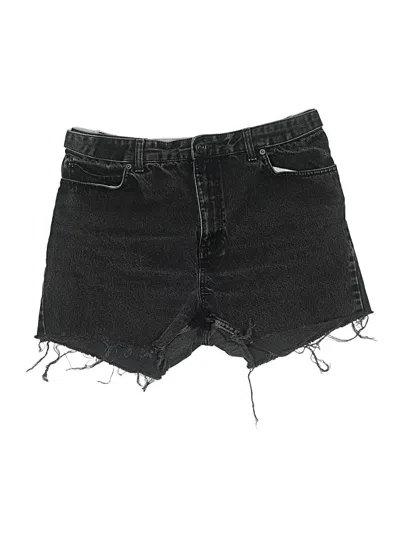 Pre-owned Lands' End Denim Shorts In Black