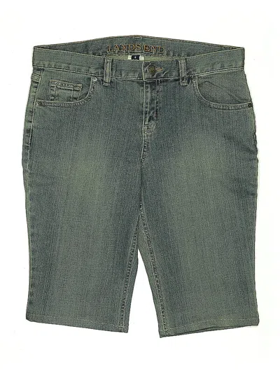 Pre-owned Lands' End Denim Shorts In Blue