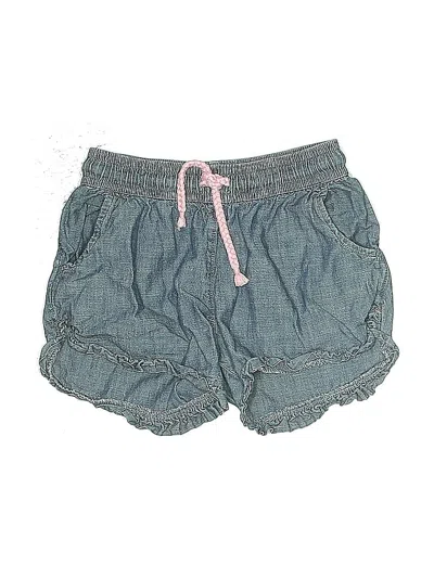 Pre-owned Lands' End Kids'  Denim Shorts In Blue