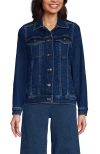 Lands' End Denim Trucker Jacket In Crawford Wash