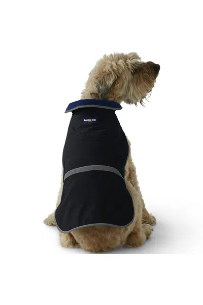 Lands' End Dog Solid Squall Jacket In Black