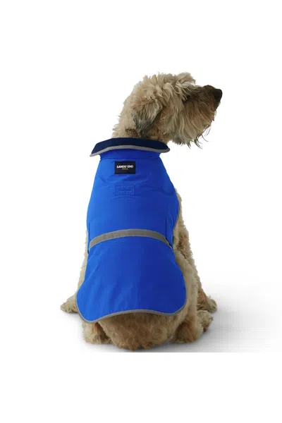 Lands' End Dog Solid Squall Jacket In Blue