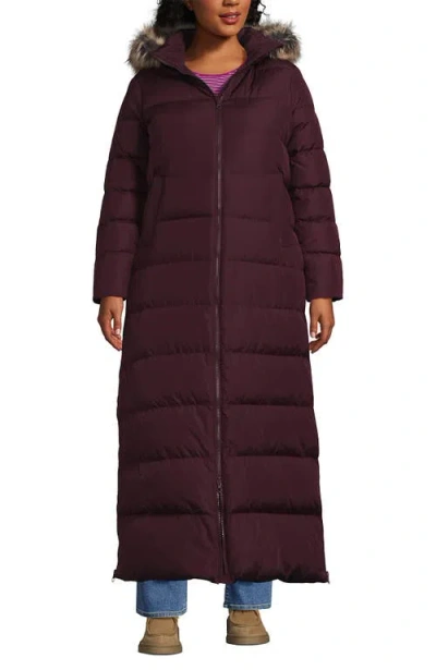 Lands' End Down Maxi Winter Coat In Multi