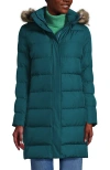 Lands' End Down Winter Coat In Green