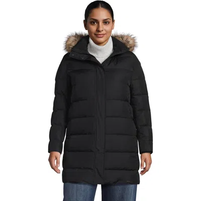 Lands' End Down Winter Coat In Black