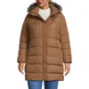 Lands' End Down Winter Coat In Brown
