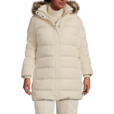 Lands' End Down Winter Coat In Neutral