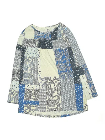 Pre-owned Lands' End Kids'  Dress In Blue