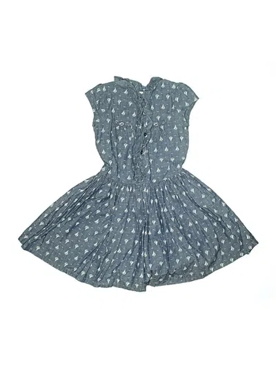 Pre-owned Lands' End Kids'  Dress In Blue