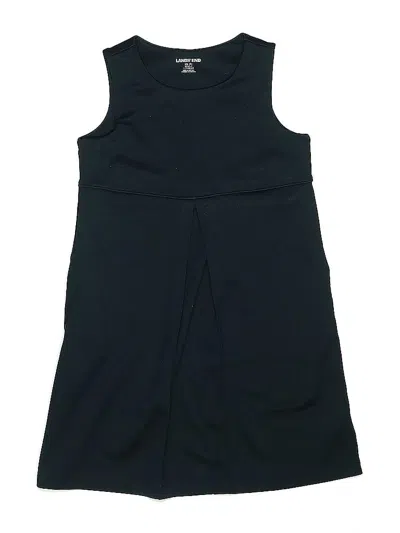 Pre-owned Lands' End Kids'  Dress In Blue