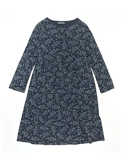 Pre-owned Lands' End Kids'  Dress In Blue
