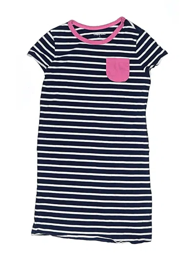Pre-owned Lands' End Kids'  Dress In Blue