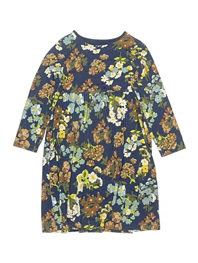 Pre-owned Lands' End Kids'  Dress In Blue