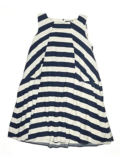 Pre-owned Lands' End Kids'  Dress In Blue