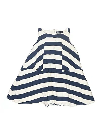 Pre-owned Lands' End Kids'  Dress In Blue