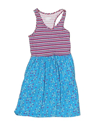 Pre-owned Lands' End Kids'  Dress In Blue