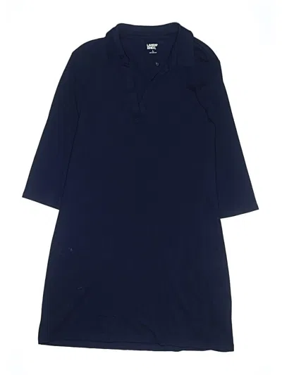 Pre-owned Lands' End Kids'  Dress In Blue