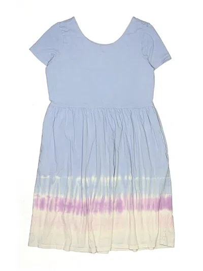 Pre-owned Lands' End Kids'  Dress In Blue