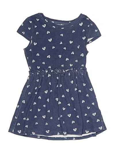 Pre-owned Lands' End Kids'  Dress In Blue