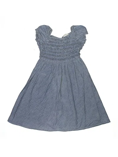 Pre-owned Lands' End Kids'  Dress In Blue
