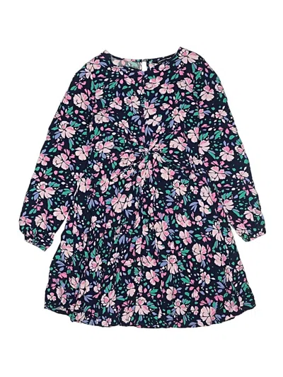 Pre-owned Lands' End Kids'  Dress In Blue