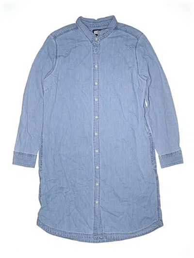 Pre-owned Lands' End Kids'  Dress In Blue