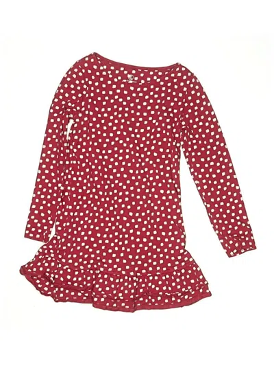 Pre-owned Lands' End Kids'  Dress In Burgundy