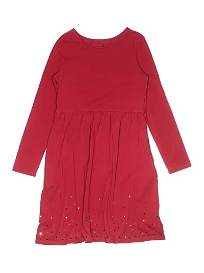Pre-owned Lands' End Kids'  Dress In Burgundy
