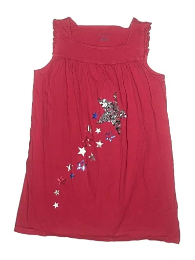 Pre-owned Lands' End Kids'  Dress In Burgundy