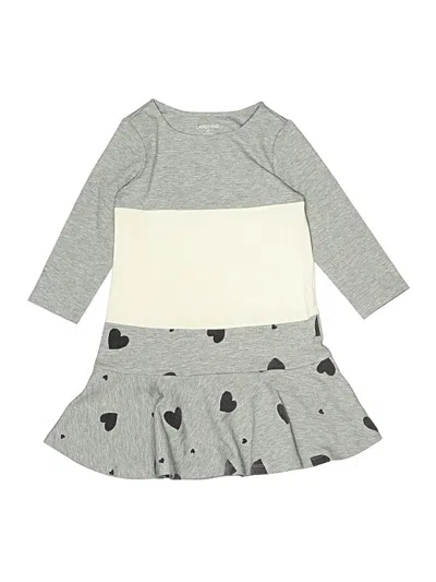 Pre-owned Lands' End Kids'  Dress In Gray