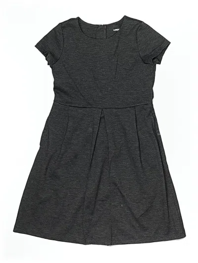Pre-owned Lands' End Kids'  Dress In Gray