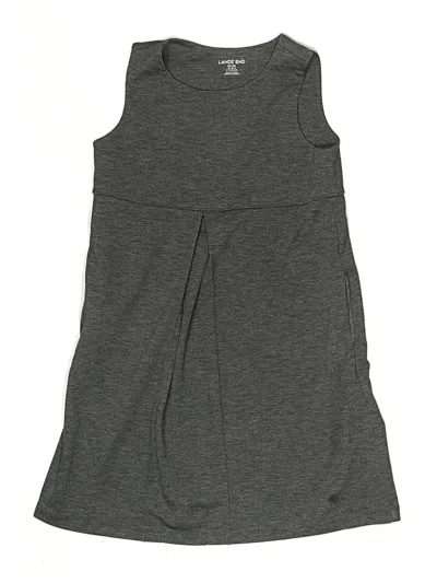 Pre-owned Lands' End Kids'  Dress In Gray