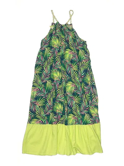 Pre-owned Lands' End Kids'  Dress In Green