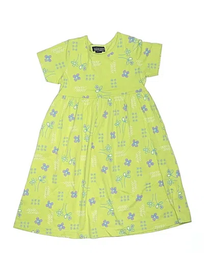 Pre-owned Lands' End Kids'  Dress In Green