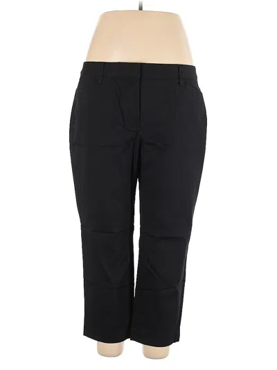 Pre-owned Lands' End Dress Pants In Black