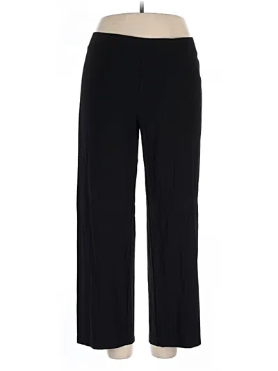 Pre-owned Lands' End Dress Pants In Black