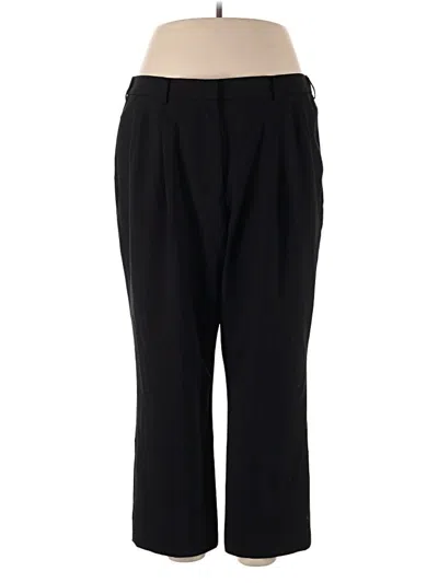 Pre-owned Lands' End Dress Pants In Black