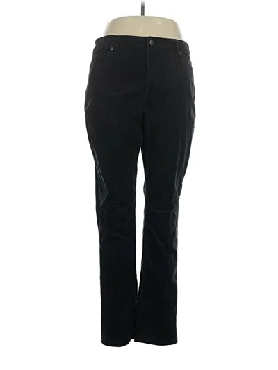 Pre-owned Lands' End Dress Pants In Black