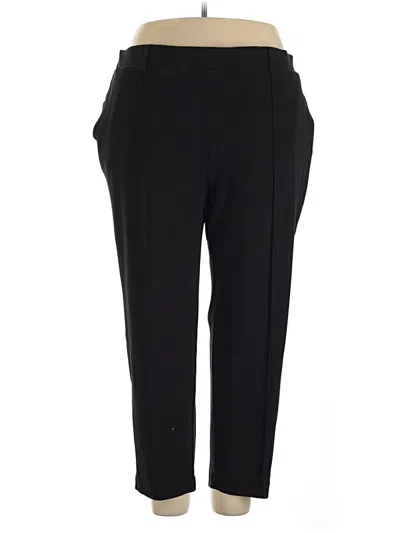 Pre-owned Lands' End Dress Pants In Black