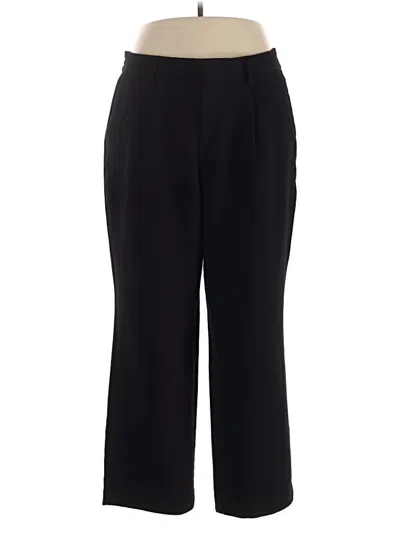 Pre-owned Lands' End Dress Pants In Black