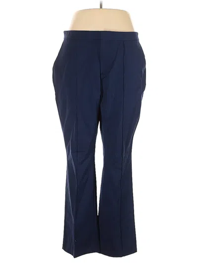 Pre-owned Lands' End Dress Pants In Blue