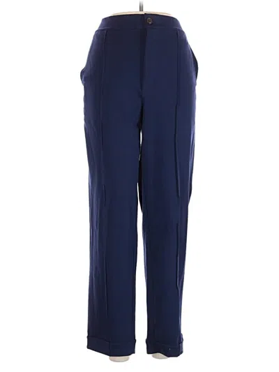 Pre-owned Lands' End Dress Pants In Blue