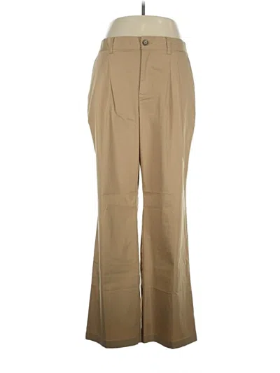Pre-owned Lands' End Dress Pants In Brown
