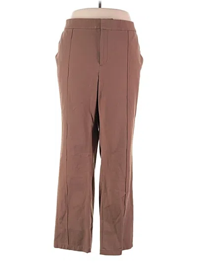 Pre-owned Lands' End Dress Pants In Brown