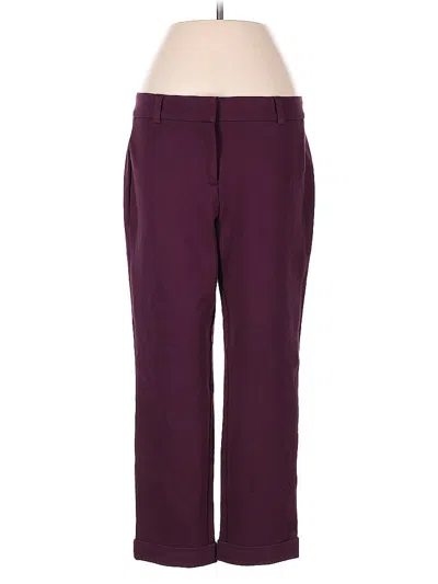 Pre-owned Lands' End Dress Pants In Burgundy